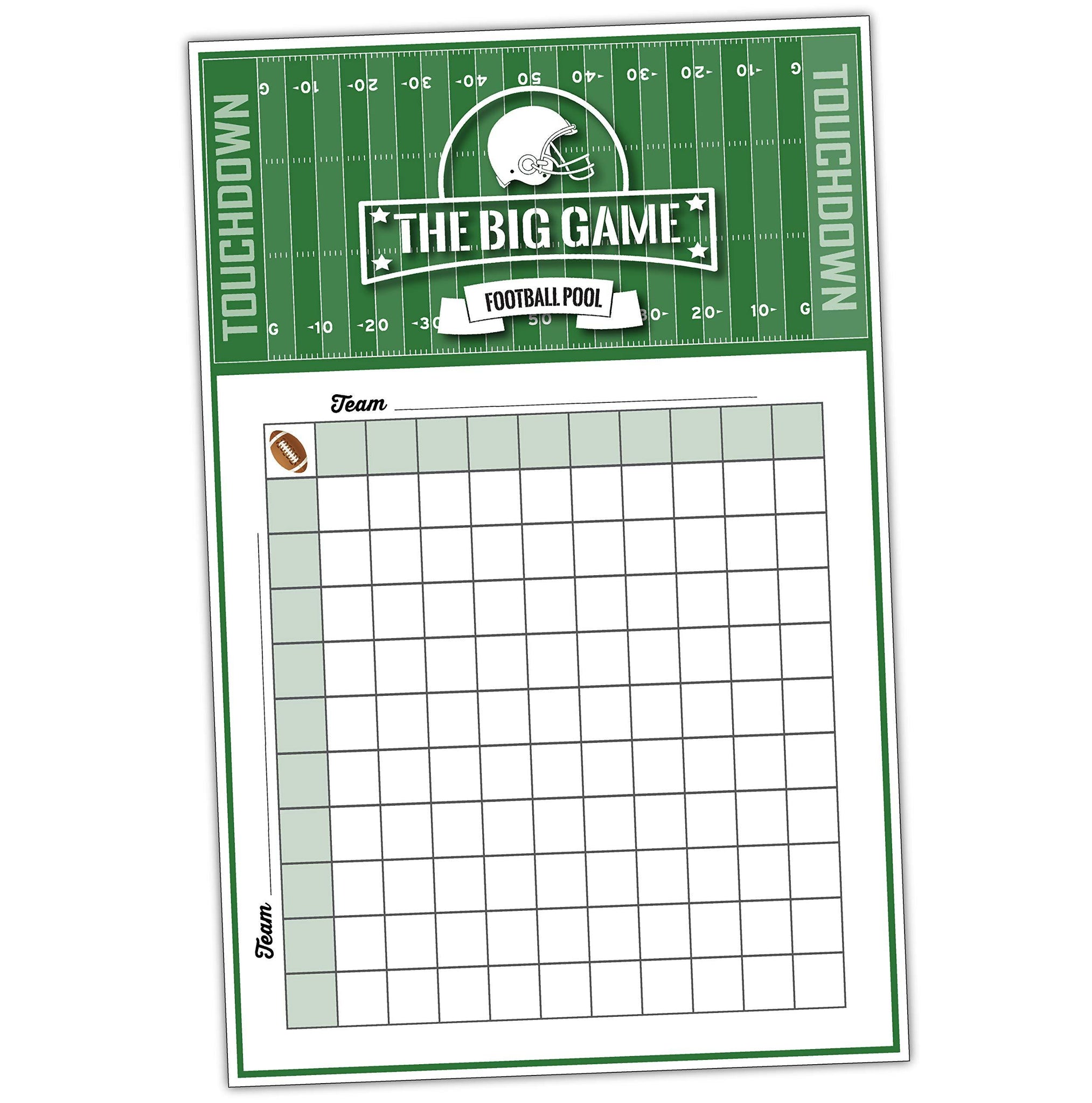 Super Bowl Squares 2023 Party Games Decorations, Poster [11x17 inches] –  Katie Doodle